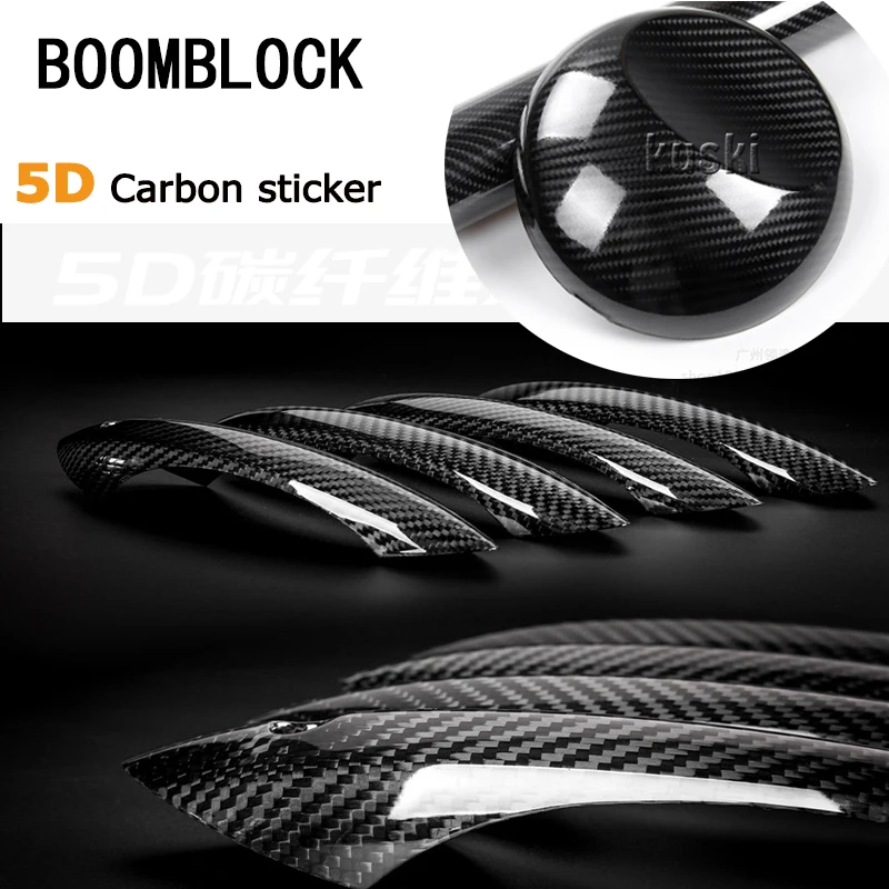 BOOMBLOCK 4*60 'ƋD Автомобильная наклейка из углеродного волокна для Opel Astra H G J Volvo S60