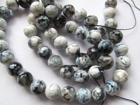 black and grey gemstone