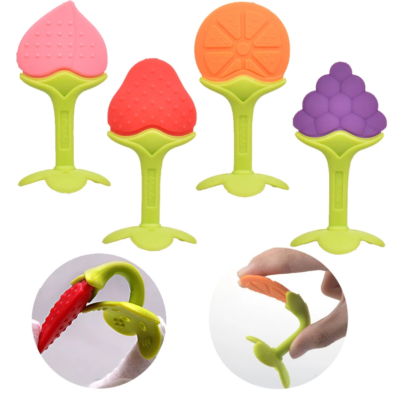 Buy Baby Teether Food Grade Silicone Teether Fruit