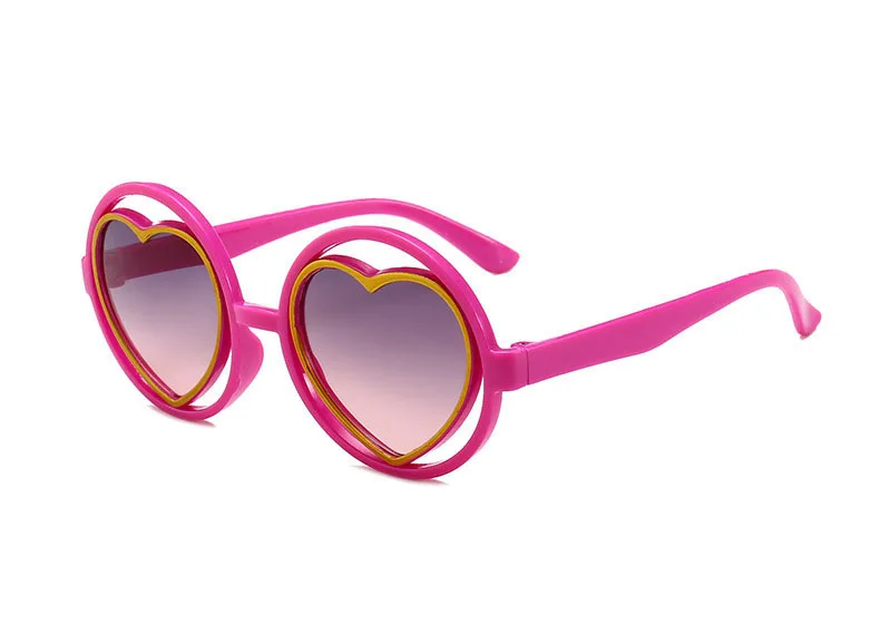 Новые детские солнцезащитные очки с защитой от УФ-лучей, детские модные очки с авангардом, детские солнцезащитные очки года для мужчин и женщин - Цвет линз: 6