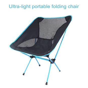

Folding Moon Chair Outdoor Fishing Camping BBQ Stool Portable Collapsible Hiking Seat Garden Ultralight Office Home Furniture