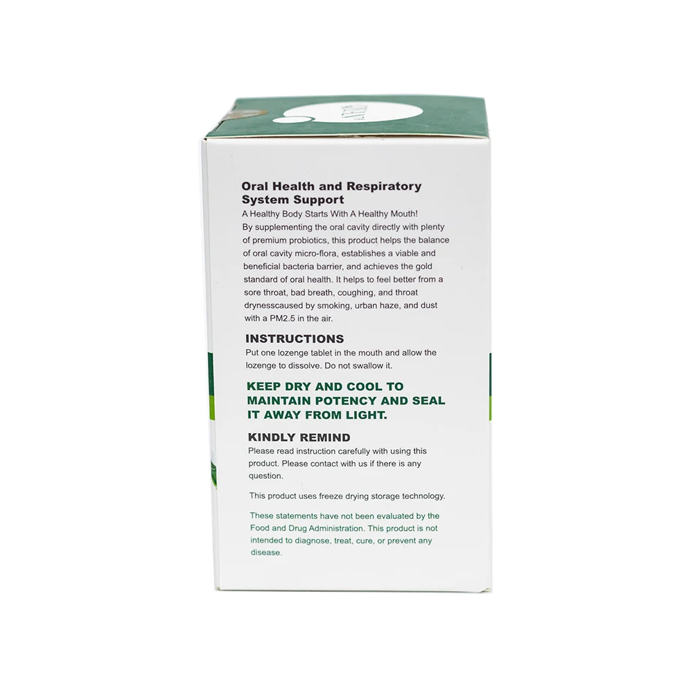 QYAN Probiotics Oral Cavity Tablet Oral Health Supporting The Respiratory System Improve Smoking Throat Discomfort Bad Breath