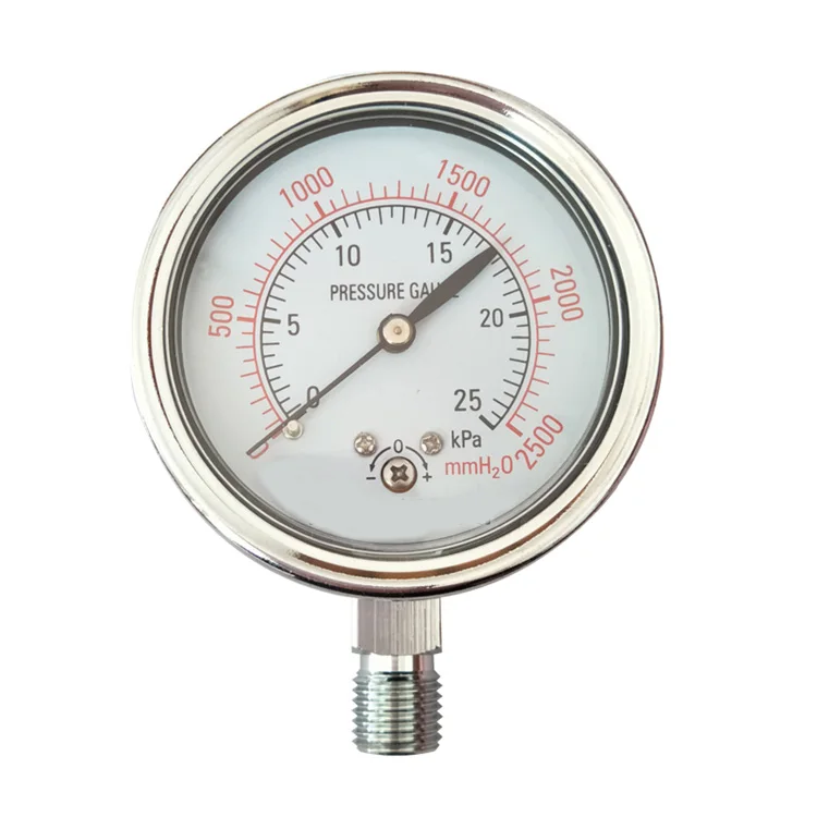 YE100 Capsule Pressure Gauge Differential Pressure KPG Meter Natural