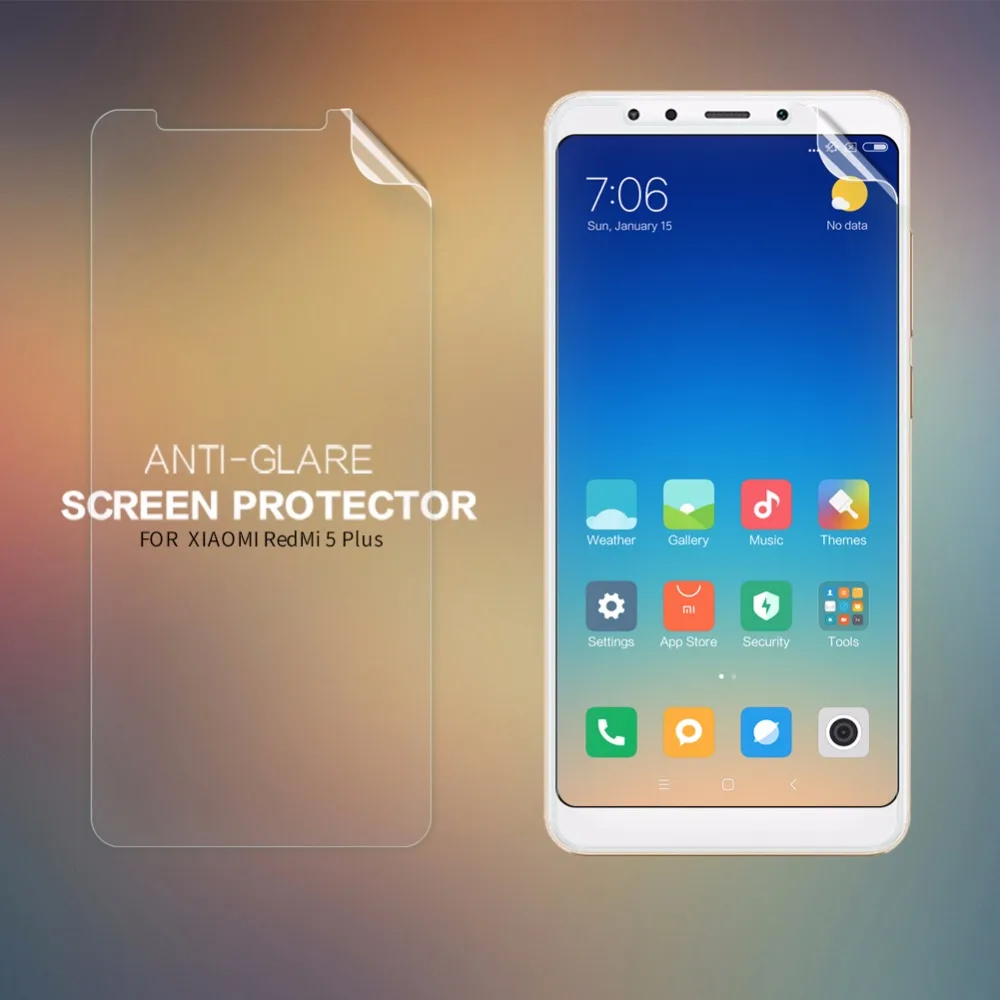 Nillkin прозрачная ПЭТ Высокая Прозрачная/матовая защитная пленка для xiaomi redmi5 redmi 5 plus Защитная пленка для экрана