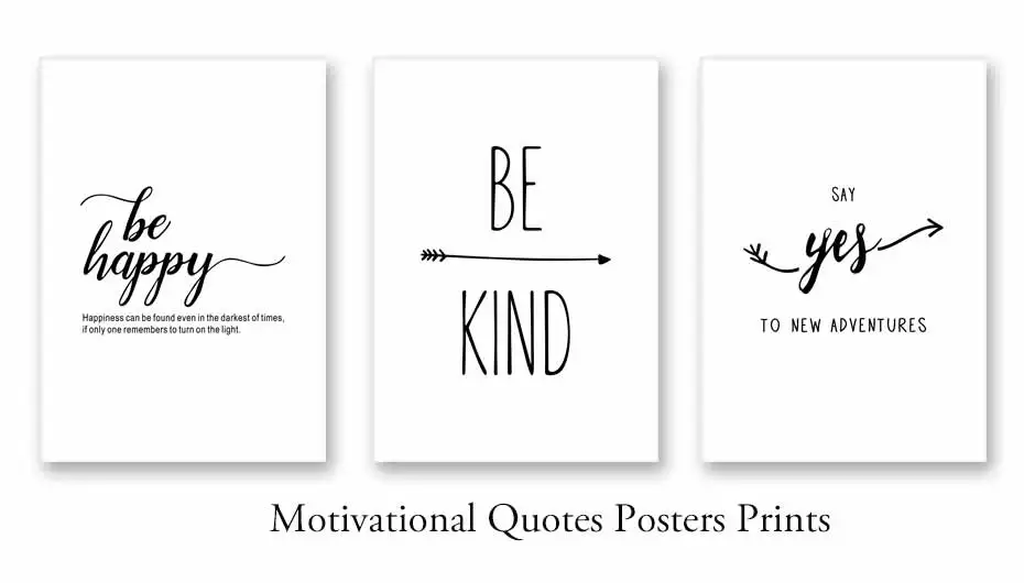 Motivational Kids Quotes Posters Prints Nordic Canvas Painting On The Wall Black White Art Pictures For Baby Nursery Home Decora (1)