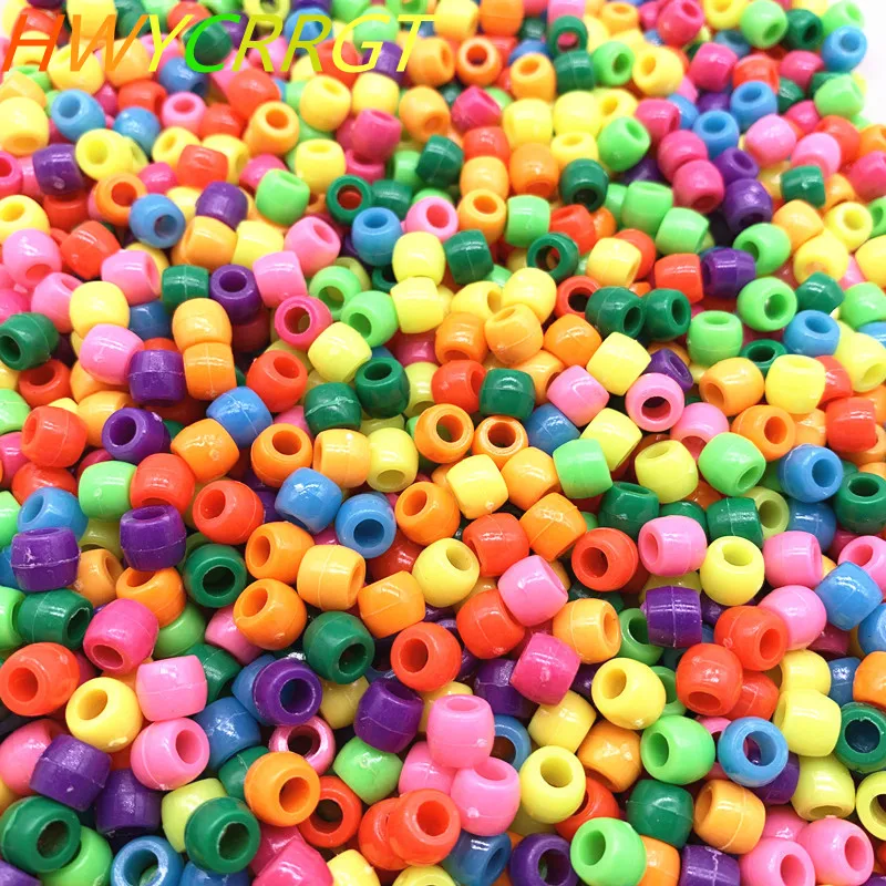 

New 50pcs 8mm Round Plastic Beads Spacer Loose Beads for Jewelry Making DIY Handmade Bracelet