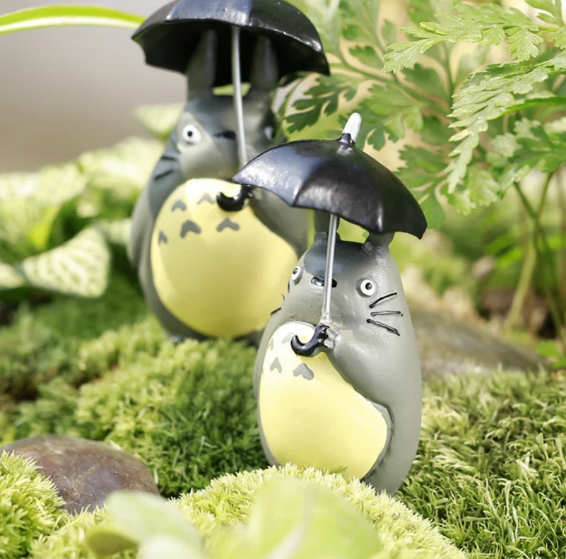 1 шт. милый зонтик Мой сосед Тоторо японская студия Ghibli Miyazaki Hayao смола Аниме ПВХ