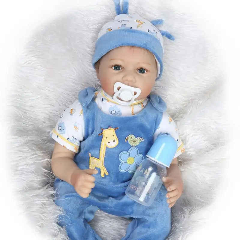 

55cm Silicone Reborn Baby Dolls Baby Alive Realistic Boneca Bebe Lifelike Real Girl Doll modeling Reborn Birthday Christmas