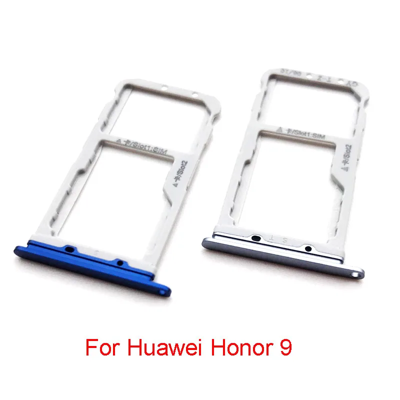 

New sim Tray Holder For Huawei Honor 10 9 Sim Card Reader Tray Socket Slot Holder Replacement