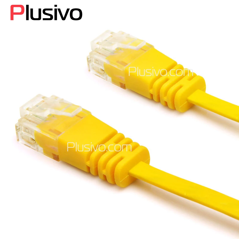 Лучшая Цена высокоскоростной Плоский CAT6 Ethernet сетевой патч кабель RJ45 CAT 6 корд 1 м 2 3