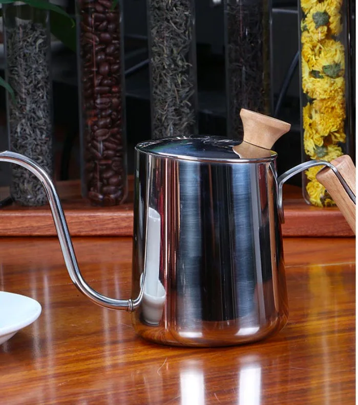 550ml stainless steel long spour drip coffee kettle/drip coffee pot