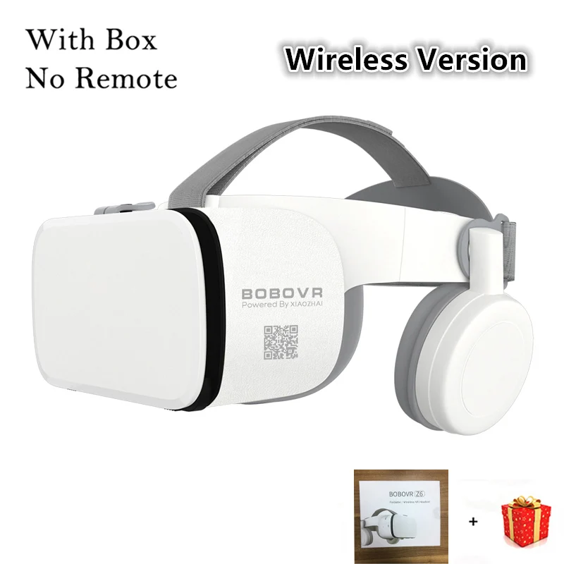 Bobo VR Bobovr Z6 стерео веар вр виар шлем 3D видео очки виртуальной реальности для iPhone Android смартфонов смартфона 3 D VR умные игр смарт дополненной телефона комплект видеоочки с экраном контролерами дополненная - Цвет: With Box No Remote