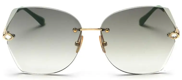 F411 Высокое качество оправы зеленые Солнцезащитные очки женские известные бренды дизайнерские темные очки с градиентными линзами женские очки UV400 - Цвет линз: C37 green