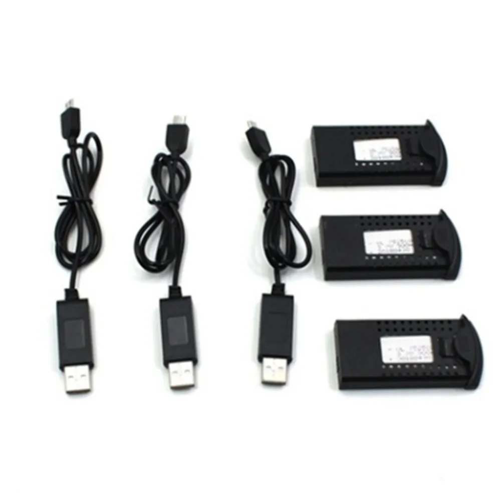 3 шт. 3,7 в 900 мАч батарея с USB кабелем ЕС зарядное устройство перезаряжаемые RC Дрон батарея для SG700DM107S складной самолет зарядное устройство Лидер продаж