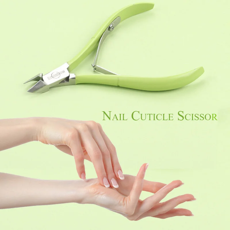 Brainbow 1pc Nail Cuticle Scissors Stainless Steel Fingernail