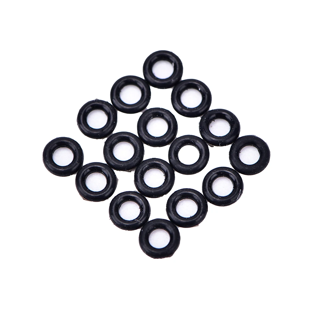 50PCs Rubber O Rings Grip Washers Rubber Gaskets Round Silicone Stems