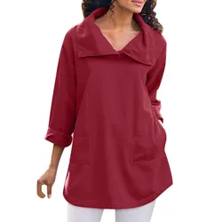 Women Loose Blouse Cotton Linen Long-Sleeved Shirt V-Neck Casual Womens Blouse Tops camisas mujer YJJ2 Women Loose Blouse Cotton Linen Long-Sleeved Shirt V-Neck Casual Womens Blouse Tops camisas mujer YJJ2