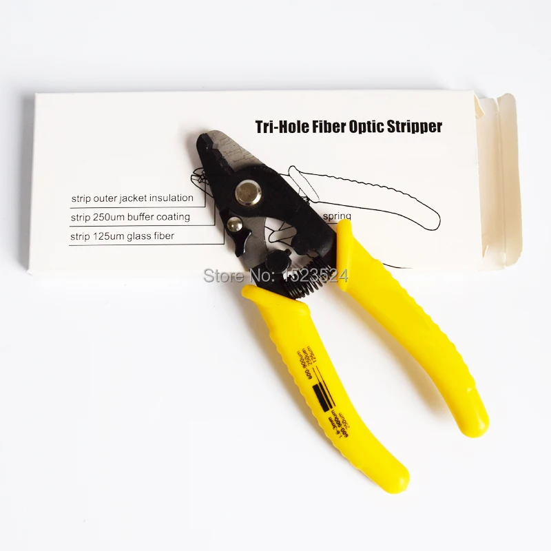 

Free Shipping High Precision F11301T Tri-Hole Fiber Optic Stripper 3 Hole Jacket Fiber Optic Strippers