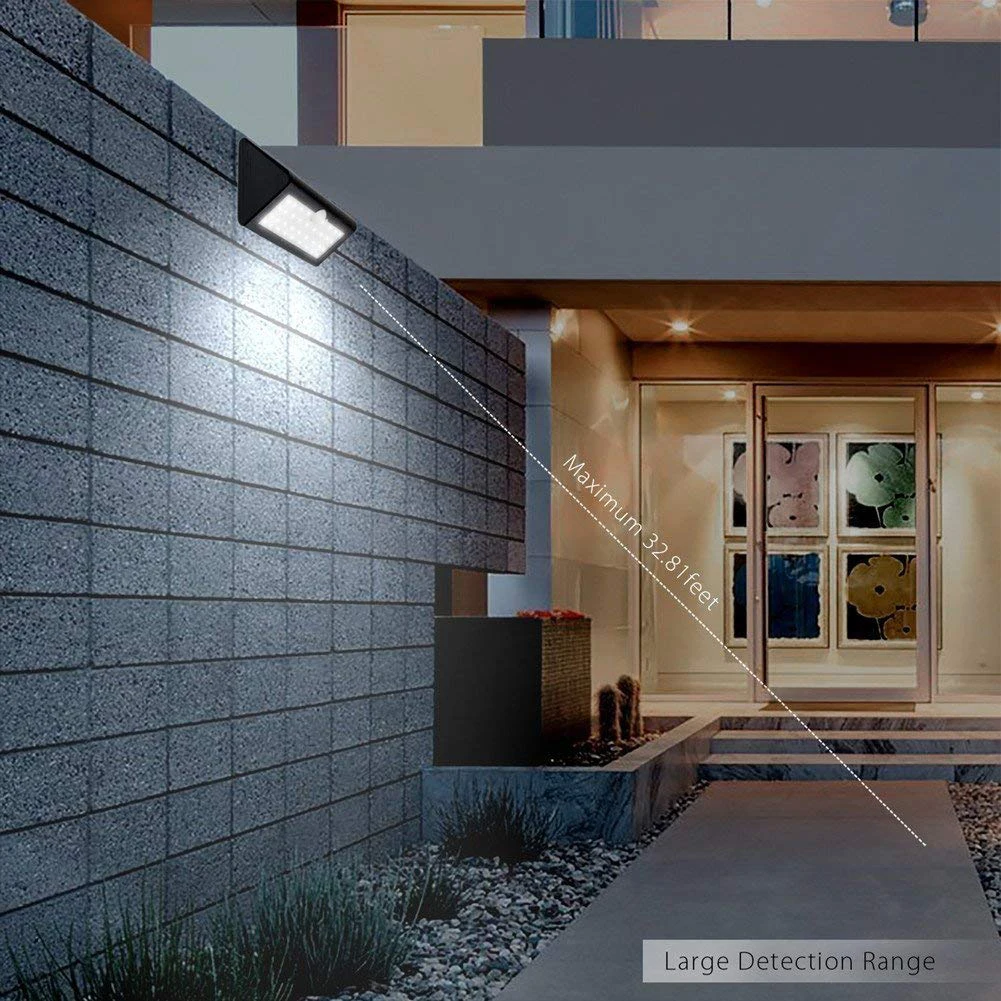 

Solar Light 550 Lumen 38 LED Solar Powered Motion Sensor Security Light with 3 Intelligent Mode Waterproof Outdoor Solar Lamp