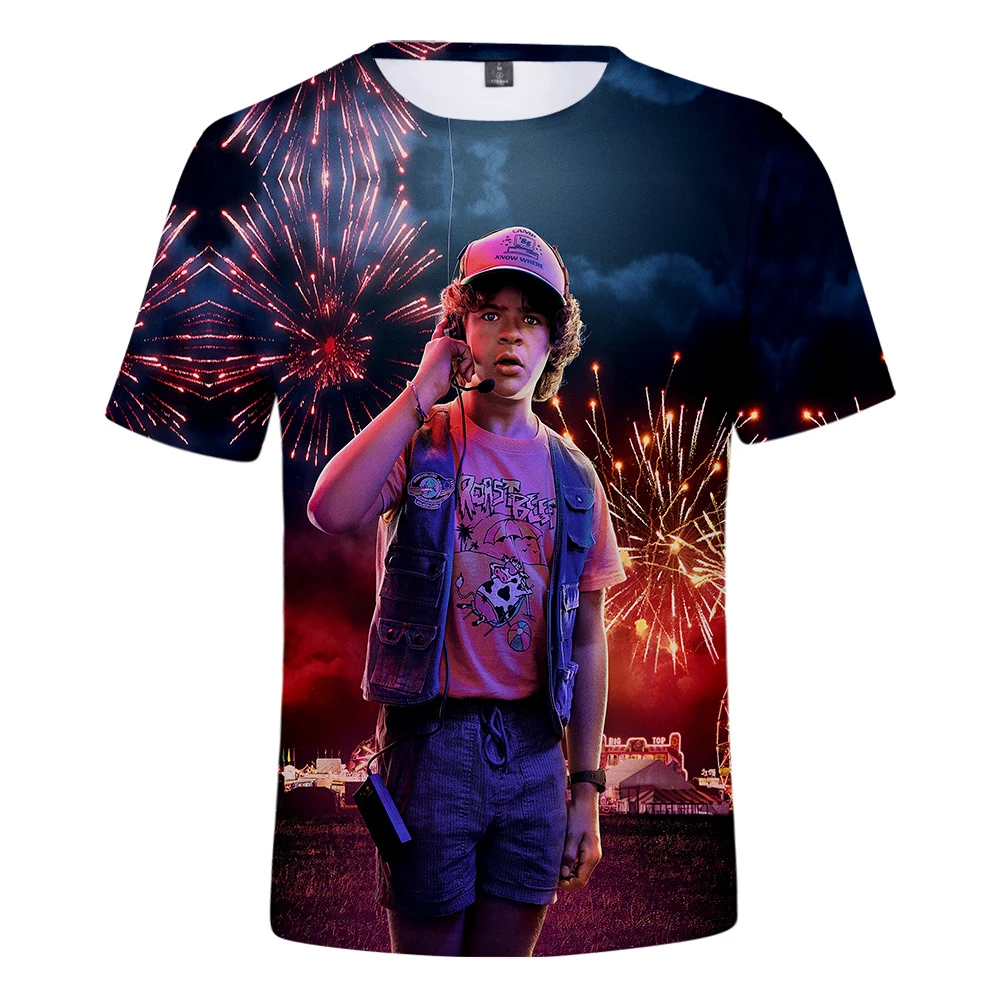 Мужская брендовая Футболка с принтом странные вещи хит 2019 США драма 3D принт