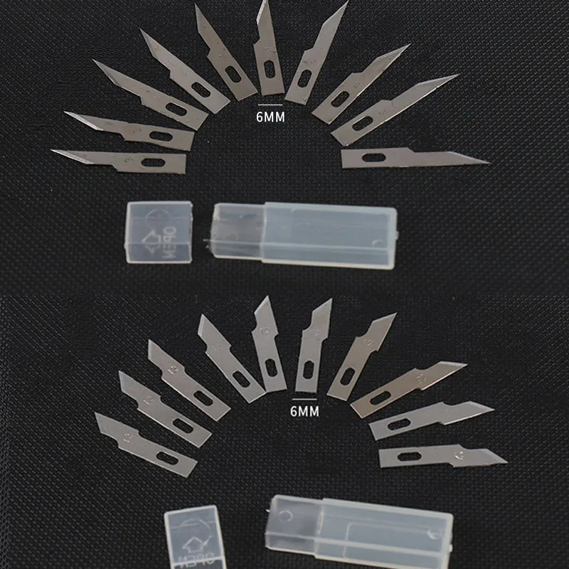 Ремесло скульптура нож металлический нож лезвие Высокое качество лезвия 10 шт. бумага резка резьба по дереву инструменты Модель изготовление PCB ремонт