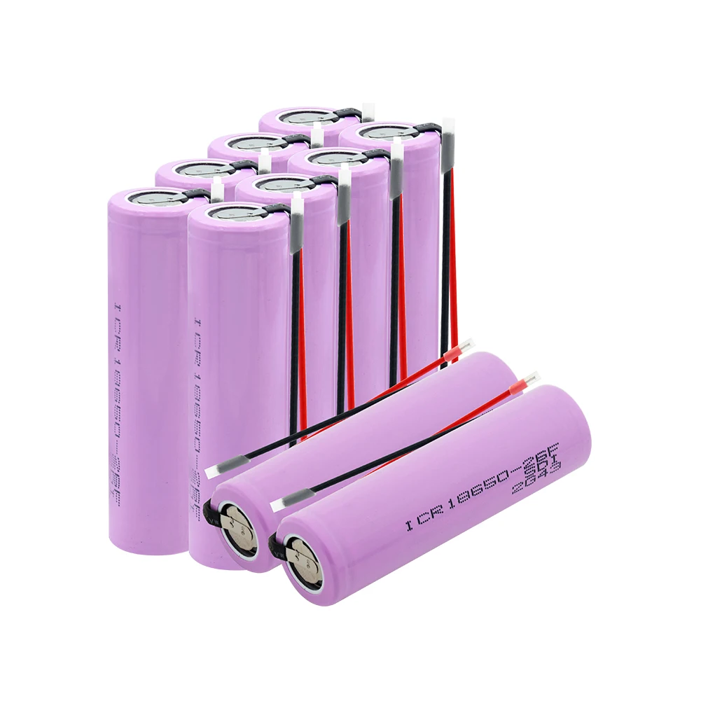

Rechargeable Batteries 18650 Battery Li ion 3.7V 2600mAh ICR18650 lithium Li-ion 18650 20A ICR18650 26F With Wires 1-10pcs