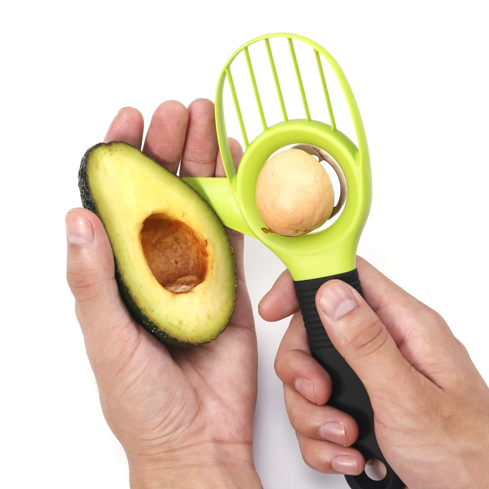 3 в 1 авокадо Slicer карите масло инструмент для нарезания фруктов целлюлозно сепаратор пластик ножи кухонная утварь для овощей принадлежность для дома