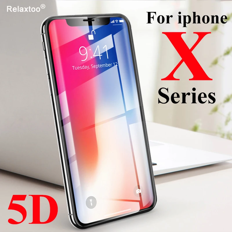 Защитное 5D стекло для iphone XS закаленное X XR MAX S R MAXS ihnote ifone aifon защитная пленка