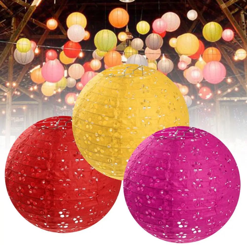 

Chinese Plum Blossom Hollow Hanging Paper Lantern Wedding Festival Decoration hot