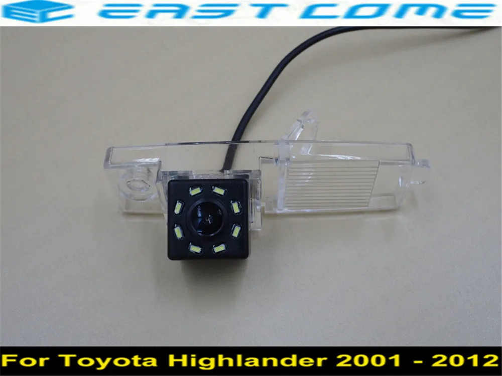 Водонепроницаемая парковочная камера заднего вида 8 светодиодов CCD для Toyota high Lander