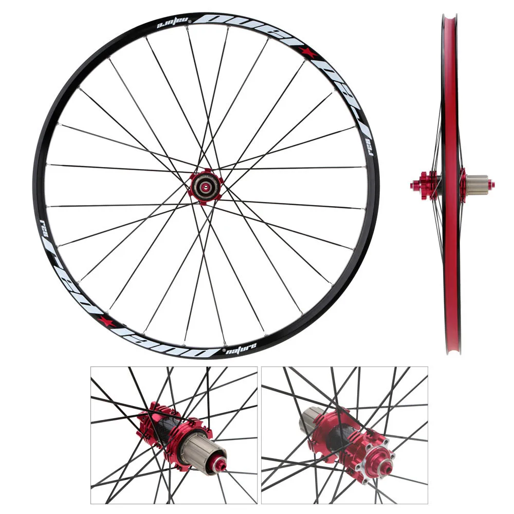 

26'' 24H Disc Brake Bike Wheel MTB Mountain Road Bike Bicycle Wheelset Hubs Rim Front Rear Bicycle Wheels Rims