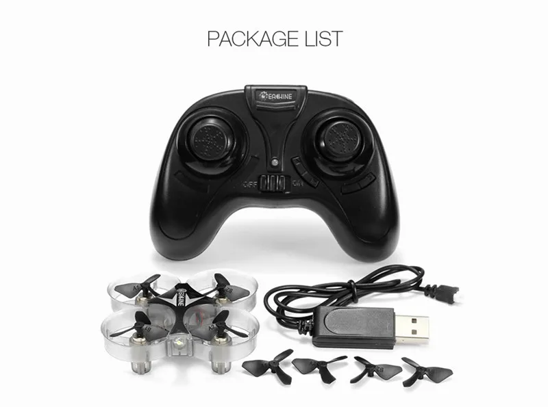 Eachine E012 Мини 2,4G 4CH 6 осевой Безголовый светодиодный светильник Радиоуправляемый Дрон Квадрокоптер вертолет режим 2 модели игрушек подарок RTF VS H36