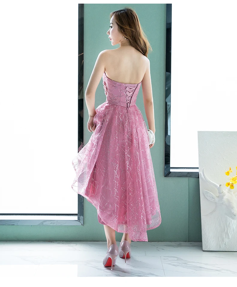 Vestido de noiva вечерние платья 2018 сладкий девушка Пром платье тюль украшения официальное платье с аппликацией для градации Вечерние