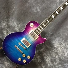 

2018 New guitar factory Chibson LP custom electric guitar blue flame maple top LP custom 1959 guitar Free Shipping LP guitar