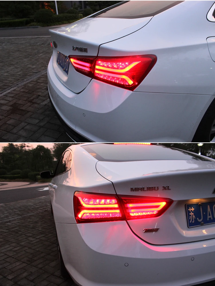 АКД автомобилей Стайлинг хвост лампы для Chevrolet Malibu фонарь Malibu XL светодиодный динамический сигнал светодиодный DRL остановить сзади лампа аксессуары