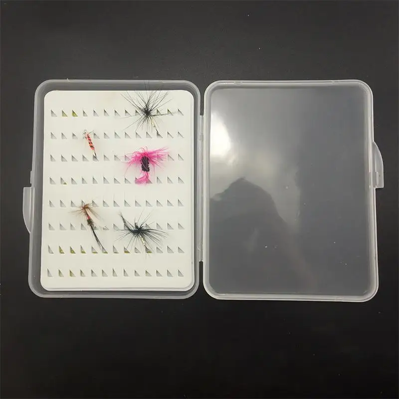 

Hot Sale New Arrival Triangular Foam Fly Fishing Plastic Fishing Lure Hook Tackle Box Storage Case Organizer Fish Tool Box