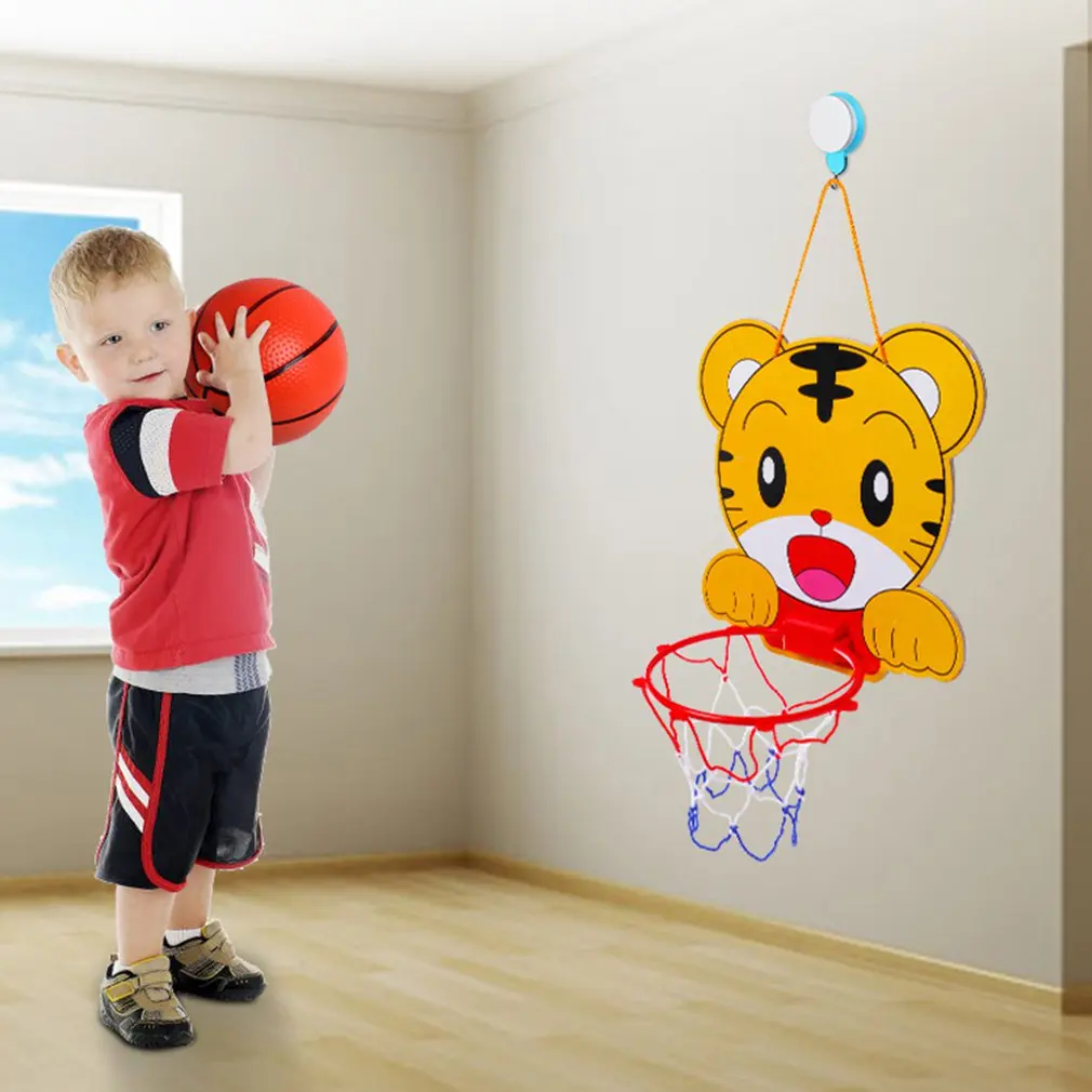 

Children'S Cartoon Image Can Be Raised And Lowered Basketball Stand With Basketball Pump Children'S Sports Toys