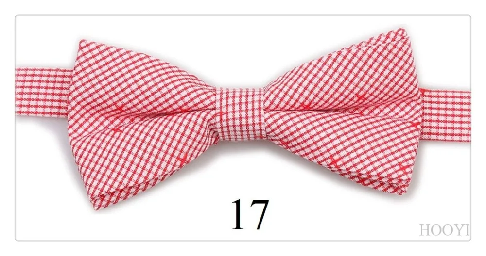 HOOYI/модные хлопчатобумажные галстуки-бабочки для маленьких мальчиков, клетчатые галстуки-бабочки, подарок