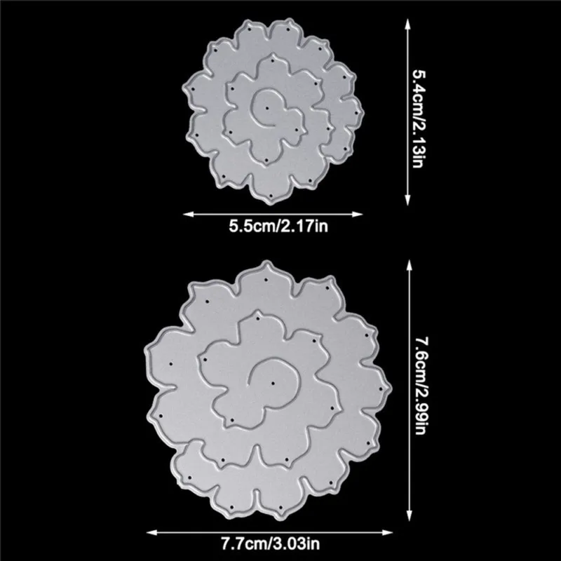 Цветочные металлические Вырубные штампы для DIY трафареты для скрапбукинга Вырубные штампы для дня рождения, свадьбы, изготовление открыток