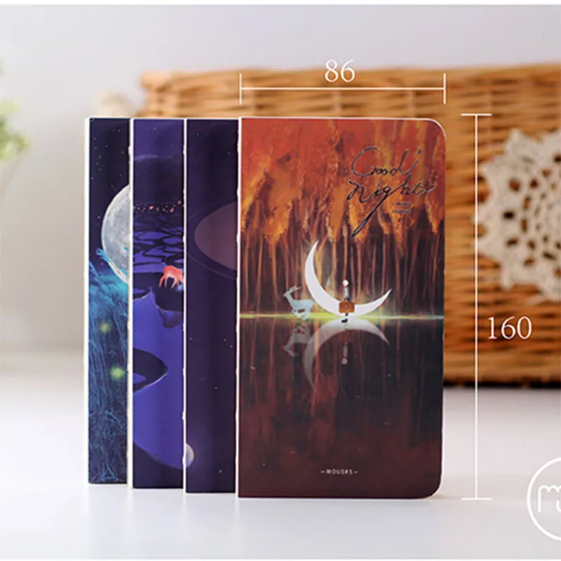 

Goodnight set Skechbook Diary Drawing 80 Sheets Planner Notebook Paper office School Supplies Office School Supplies Gift