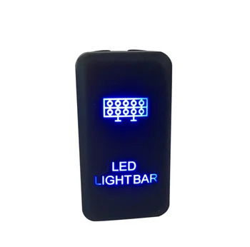 

by DHL/Fedex 200pcs 12V Car 4 Wiring Blue LED Light Bar Switch Push Button Switch On/Off For Toyota/Landcruiser/Hilux/Prado