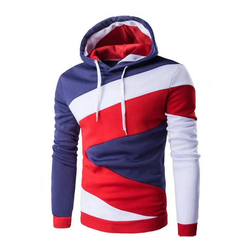 New 2017 Spring Autumn Mens Casual Slim Fit Hooded Hoodies Sweatshirt