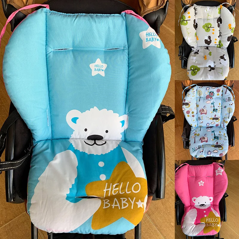 

Cartoon Universal Floral Stroller Seat Covers Soft Thick Pram Car Seat Cushion Cover Pad