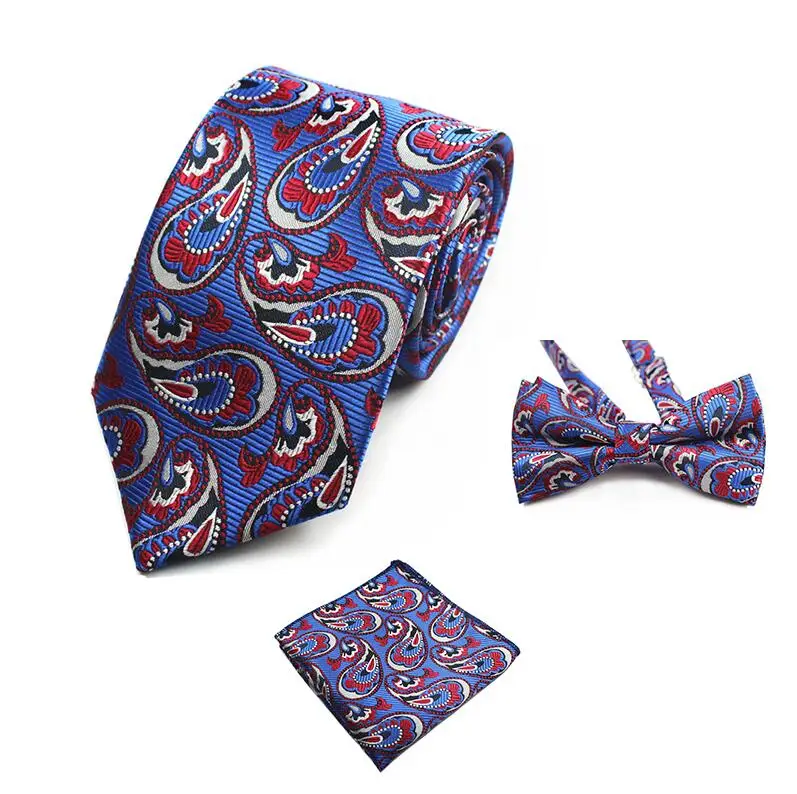 GUSLESON модный Свадебный Цветочный галстук и карманное квадратное полотенце и галстук-бабочка набор мужской костюм Papillon Corbatas платок галстук gravata - Цвет: 32
