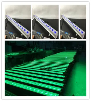 

12 pieces LED Wash Lamp 18*3W waterproof outdoor dmx rgb 3in1 full color led wall washer 3w