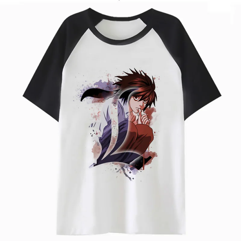 

Death Note The Letter L t shirt women clothing graphic female tops tshirt harajuku t-shirt cartoon femme tee kawaii K4207