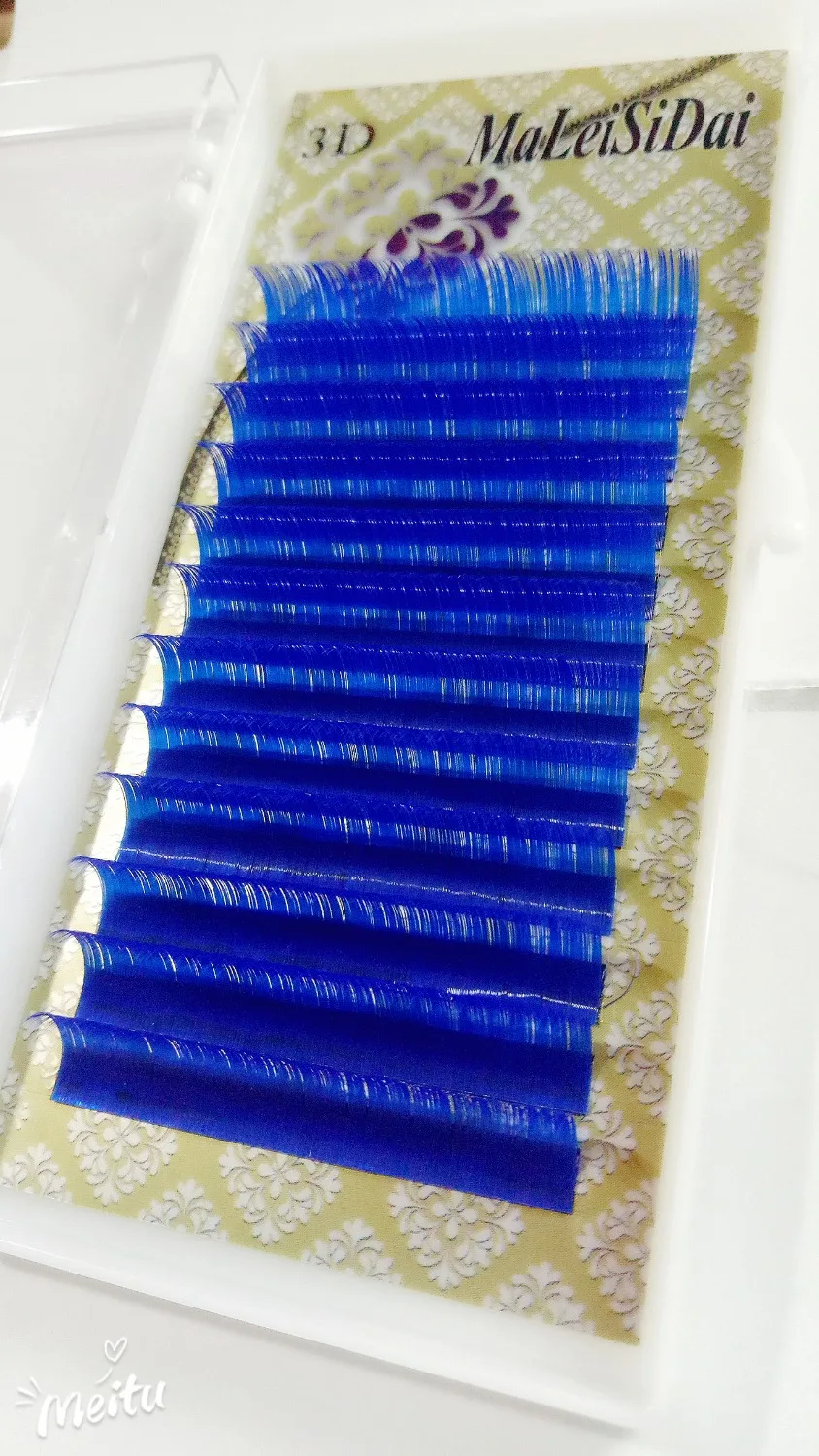 HBZGTLAD C D curl 0,1 мм 8-13 мм Ложные Ресницы Цвет: ярко-синий; ресницы индивидуальные цветные ресницы искусственной объем ресниц для наращивания