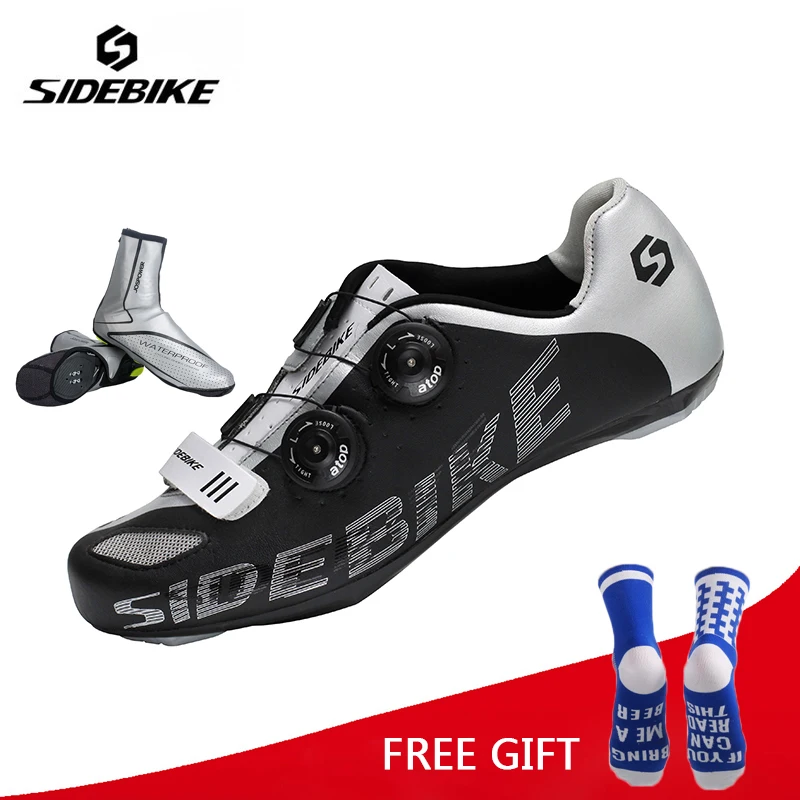 Sidebike дорожный велосипед черная обувь спортивная обувь для велоспорта обувь для бездорожья велосипедные кроссовки Autolock Sapato Ciclismo Zapatos