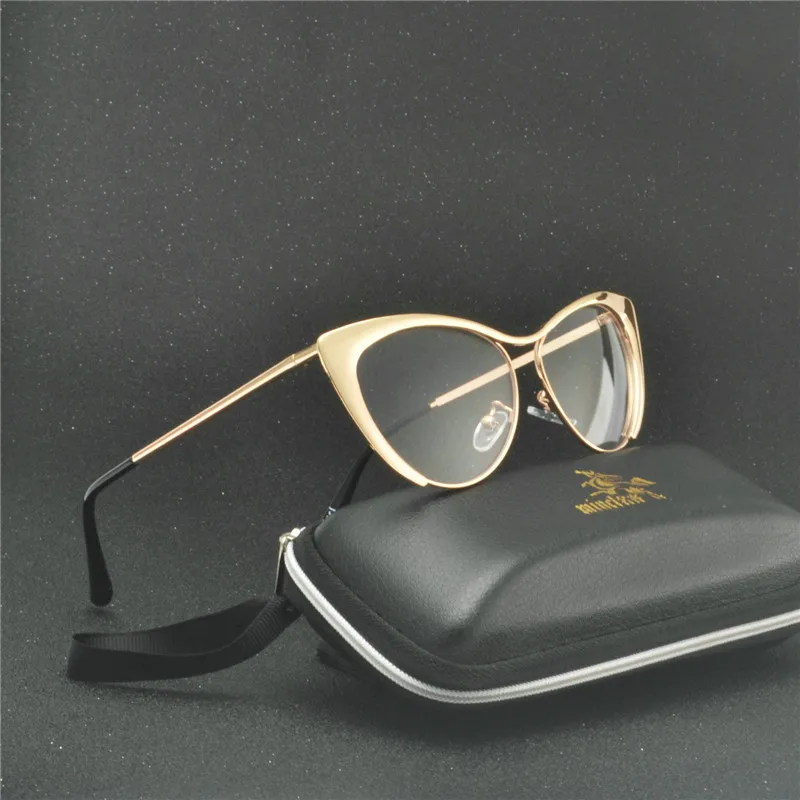 

2019 Retro Cat Glasses Frame Women Men Clear Lens eyeglasses Stylish Transparent Eye protection Vintage Clear Glasses Frame NX