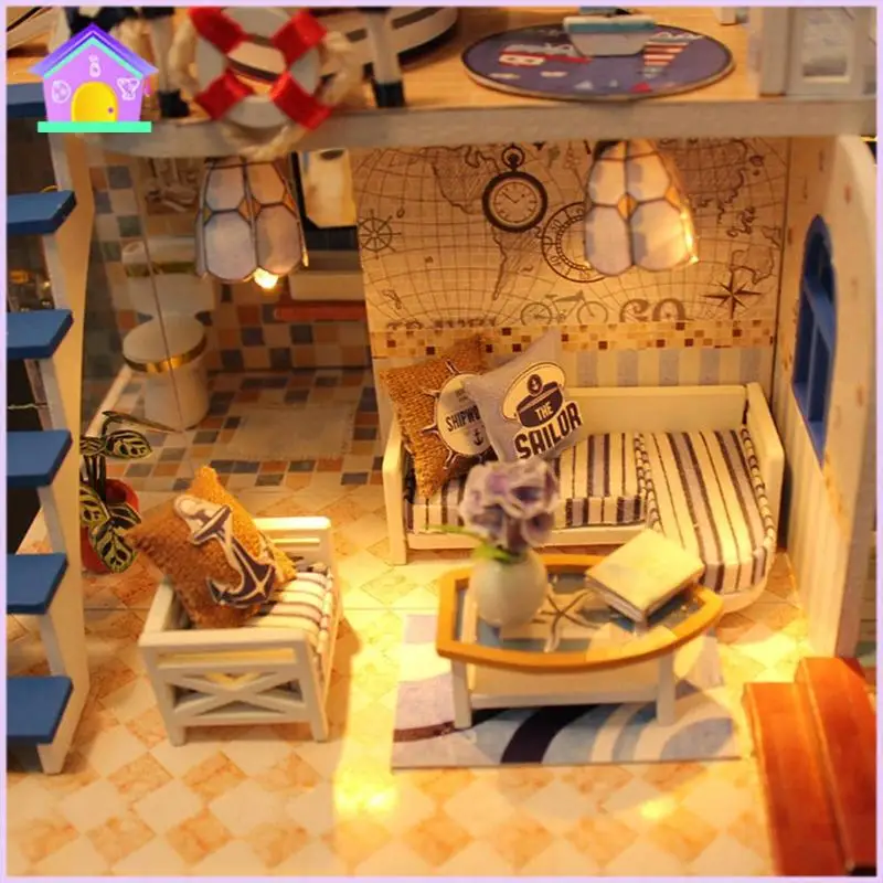 12 типов детских деревянных миниатюрных кукольных домиков для детей DIY Кукольный дом современная модель сборочного домика ручной работы игрушечный кукольный домик детский подарок